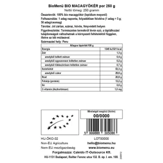 BioMenü Bio Maca-Wurzel Pulver 250 g Produktbild