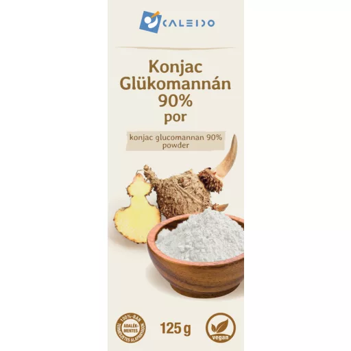 Caleido Konjak-Glucomannan 90 % Pulver 125 g Etikett