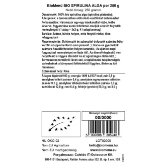 BioMenü Bio Spirulina-Algen-Pulver 125 g Produktbild