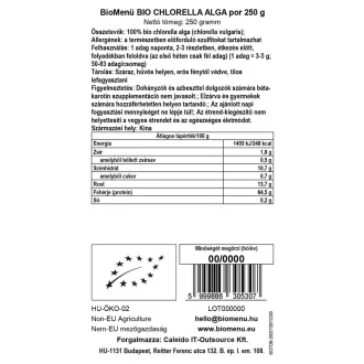 BioMenü Bio Chlorella-Algenpulver 250 g Produktbild