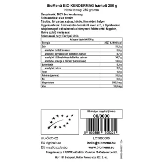 BioMenü Bio Hanfsamen geschält 250 g Produktbild