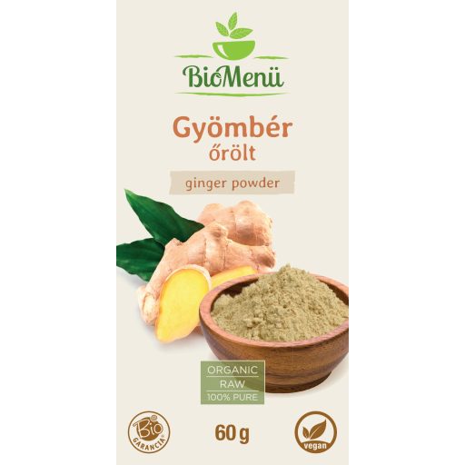 BioMenü Bio Ingwer gemahlen 60 g Etikett