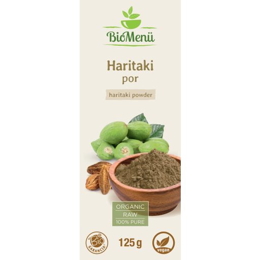 BioMenü Bio Haritaki-Pulver 125 g Etikett
