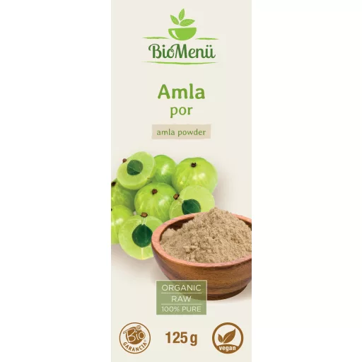 BioMenü Bio Amla-Pulver 125 g Etikett
