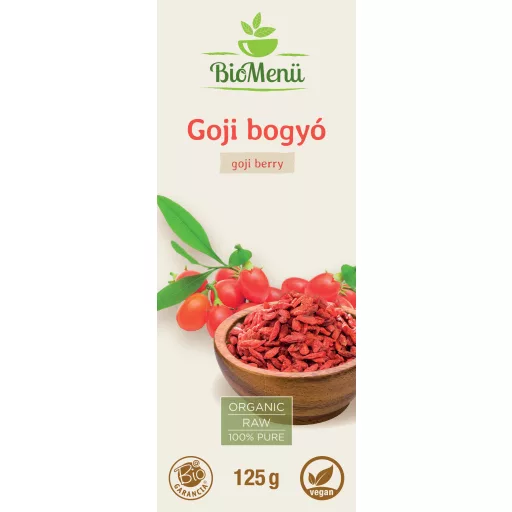 BioMenü Bio Goji-Beeren 125 g Etikett