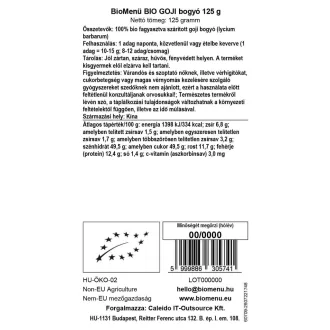BioMenü Bio Goji-Beeren 125 g Produktbild
