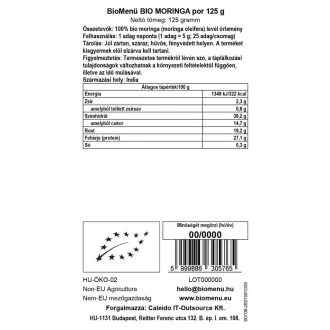 BioMenü Bio Moringa-Pulver 125 g Produktbild