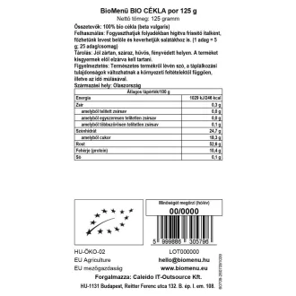 BioMenü Bio Rote-Beete-Pulver 125 g Produktbild
