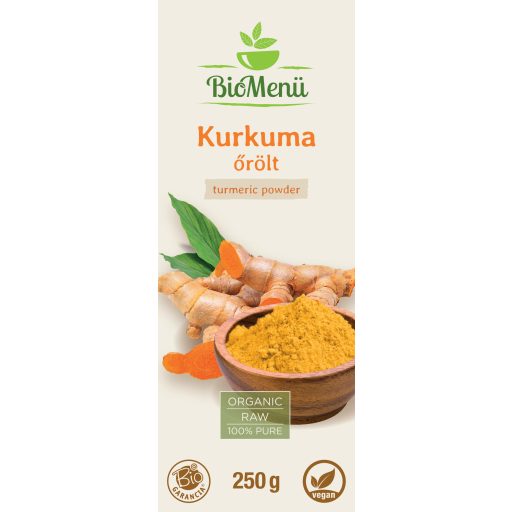 BioMenü Bio Kurkuma gemahlen 250 g Etikett