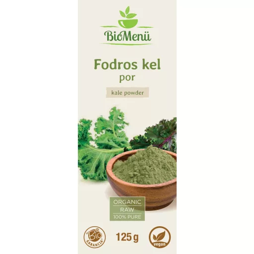 BioMenü Bio Grünkohlpulver 125 g Etikett