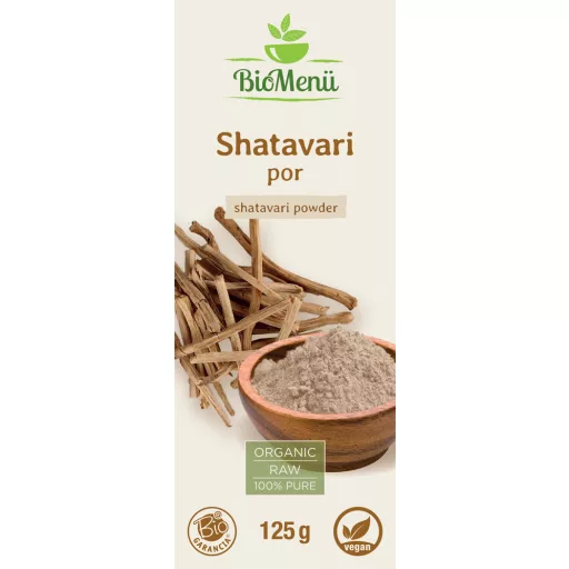 BioMenü Bio Shatavari-Pulver 125 g Etikett