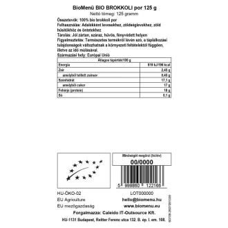 BioMenü Bio Brokkoli-Pulver 125 g Produktbild
