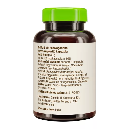 BioMenü Bio Ashwagandha-Kapseln 60 Stk Produktbild links