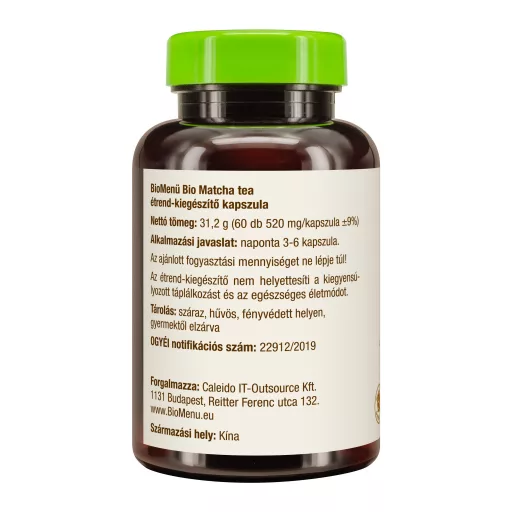 BioMenü Bio Matcha-Tee Kapseln 60 Stk