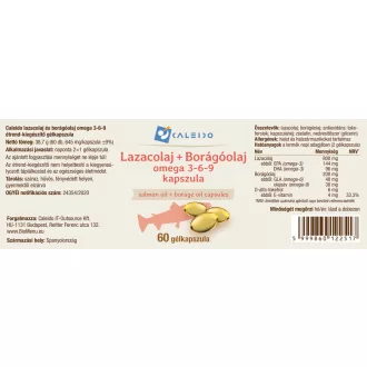 Caleido Lachsöl + Borretschöl Omega 3-6-9 Gelkapseln 60 Stk Produktbild