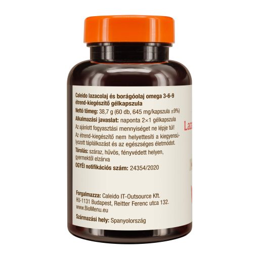 Caleido Lachsöl + Borretschöl Omega 3-6-9 Gelkapseln 60 Stk