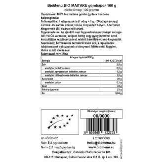 BioMenü Bio Maitake-Pilzpulver 100 g Produktbild