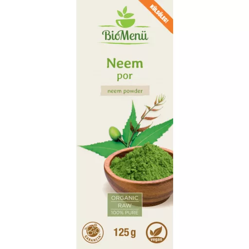 BioMenü Bio Neem-Pulver 125 g Etikett