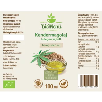 BioMenü Bio Hanfsamenöl 100 ml Produktbild