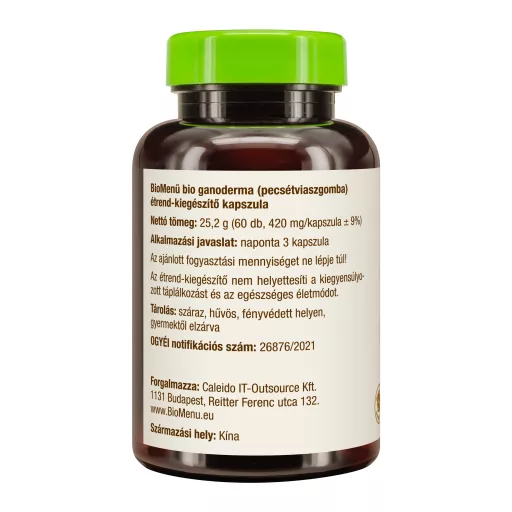 BioMenü Bio Ganoderma-Pilzkapseln 60 Stk