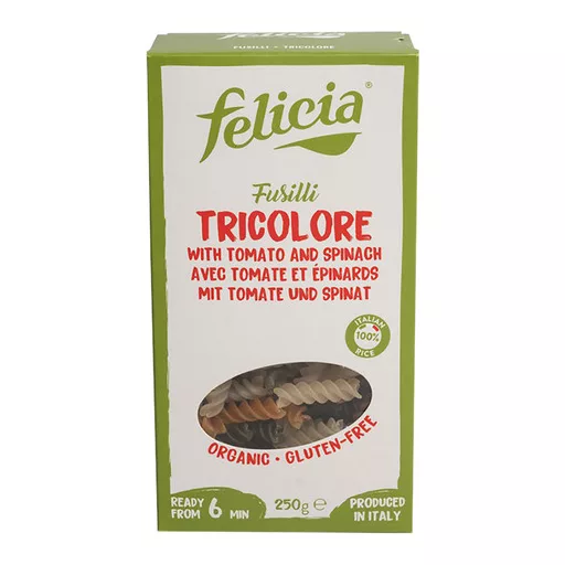 Felicia Bio Reis Fusilli Tricolore glutenfreie Pasta 250 g