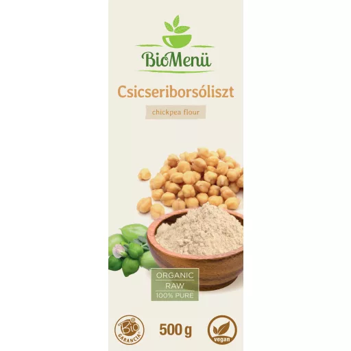 BioMenü Bio Kichererbsenmehl 500 g Etikett
