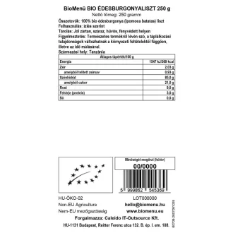 BioMenü Bio-Süßkartoffelmehl 250 g Produktbild