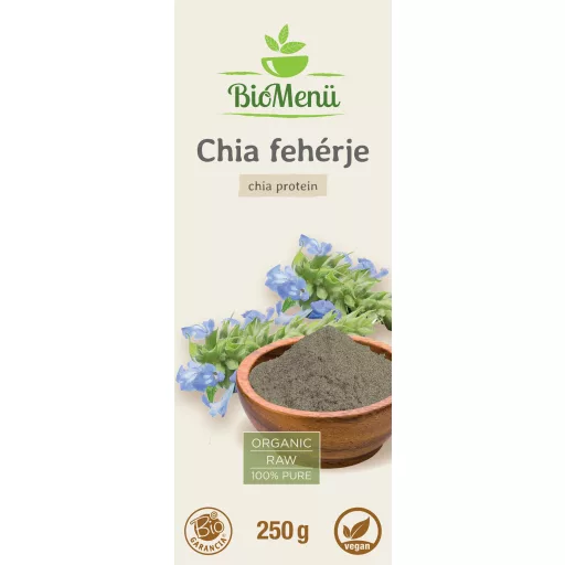 BioMenü Bio Chia-Protein 250 g Etikett