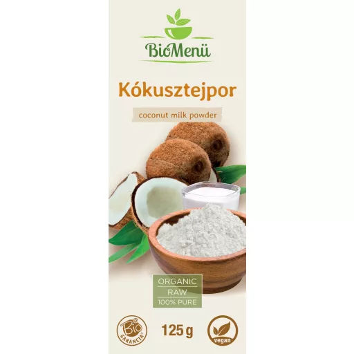BioMenü Bio-Kokosmilchpulver 125 g Etikett