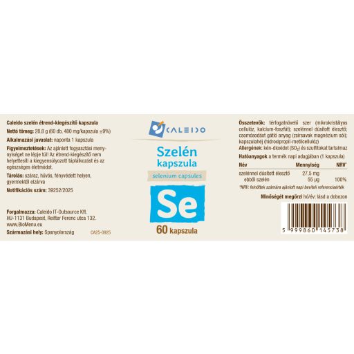 Caleido Selenkapseln 60 Stk Etikett