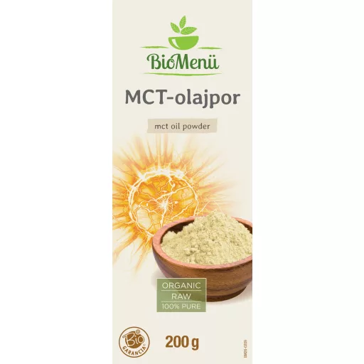 BioMenü Bio-MCT-Öl-Pulver 200 g Etikett