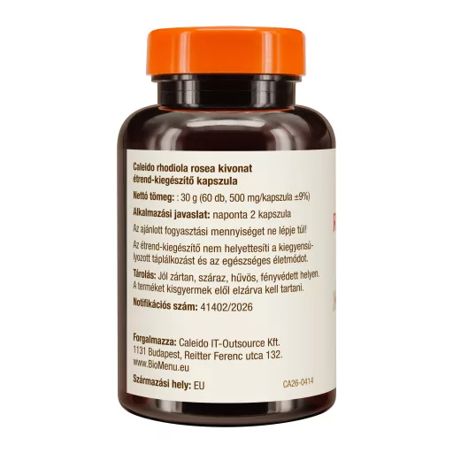 Caleido Rhodiola Rosea Extrakt Kapseln 60 Stk Produktbild links