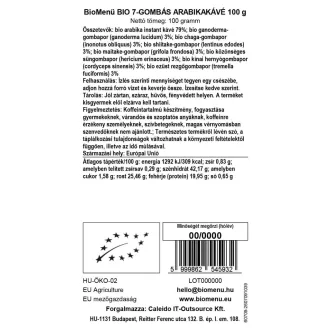 BioMenü 7-Pilz-Arabica-Kaffee 100 g Produktbild